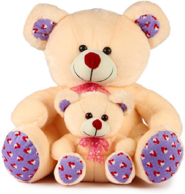 

Tajpur Traders Mother Teddy Bear With Baby Teddy - 45 cm(Cream)