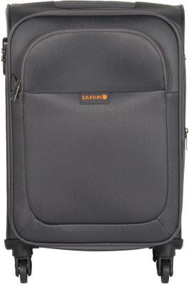 

Safari Jazz Spinner 55 cm Soft Trolley (Grey) Expandable Cabin Luggage -  inch(Grey