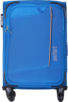 

Safari Rush Spinner Soft Trolley 59 cm (Blue) Expandable Cabin Luggage - 22 inch(Blue)