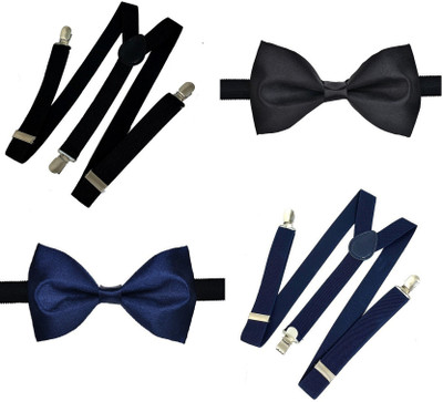 

StyleRide Y- Back Suspenders for Men(Black, Blue)