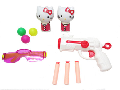 

TALKING GANESHA Hello kitty 2 in 1 Shoot Gun with Smart Sun Googles toy for kids(Multicolor)