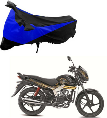 Purpleheart Two Wheeler Cover for Mahindra(Centuro, Black, Blue)