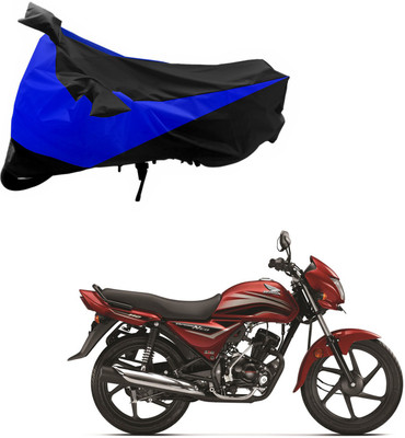Purpleheart Two Wheeler Cover for Honda(Dream Neo, Black, Blue)