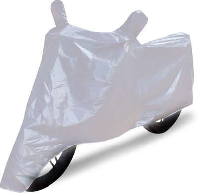 Auto Hub Two Wheeler Cover for Universal For Bike(Silver)