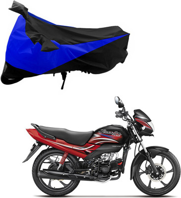 Purpleheart Two Wheeler Cover for Hero(Passion, Black, Blue)