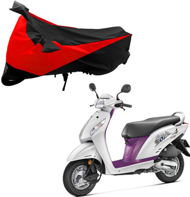 Purpleheart Two Wheeler Cover for Honda(Activa i, Black, Red)
