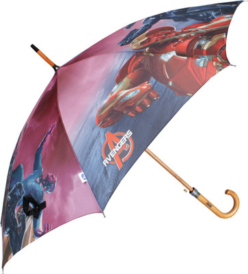 Johns 610mm Woodking Avenger Series-2 Auto Open Red and Blue Umbrella(Red, Blue)