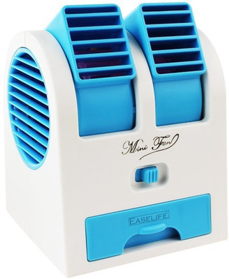 

EASELIFE Premium Quality Mini Portable Hand-held Blade less Cool Fan Air Conditioner Water Cooling Cooler Table Desk Desktop Electric Fan USB and Battery Operated for Home Office Students(Color May Vary) EL-USBMINICOOLER USB Fan(Blue)