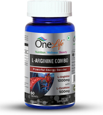OneLife L-Arginine Combo - Pre workout supplement(1500 mg)