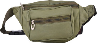 

AspenLeather Travelling Waist Bag for Men and Women Waist Bag(Green)