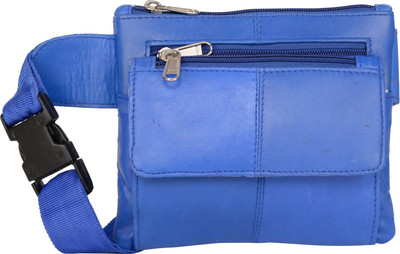

AspenLeather Travelling Waist Bag for Men and Women Waist Bag(Blue)