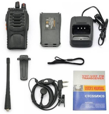 

Mezire Kids Premium Quality Walkie Talkie 2pcs baofeng BF-888s Walkie Talkie B3 BF-888S-BWT04 Walkie Talkie(Black)