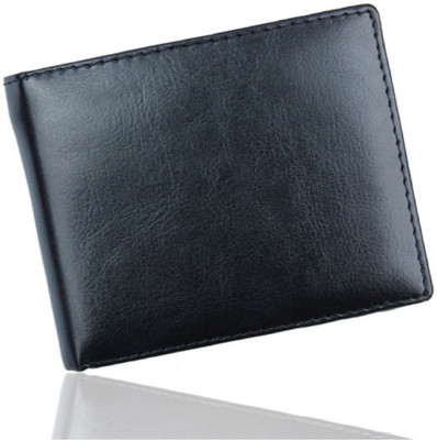 

AXzen Men Black Genuine Leather Wallet(4 Card Slots)