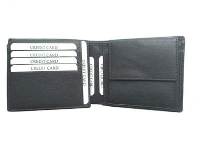 

FS Men Brown Genuine Leather Wallet(12 Card Slots), Dark brown