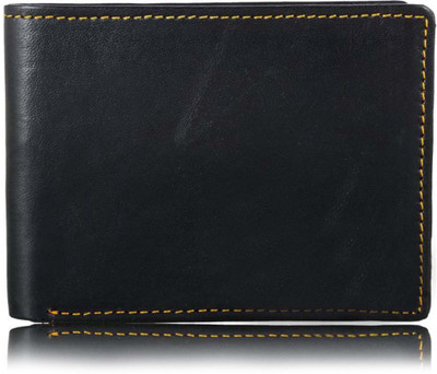 

Wildland Men Black Genuine Leather Wallet(3 Card Slots)