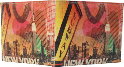 

Portlee Boys Multicolor Genuine Leather Wallet(4 Card Slots), Printed