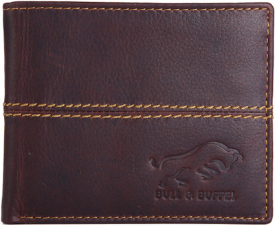 

BULL & BUFFEL Men Brown Genuine Leather Wallet(9 Card Slots), Brown-05