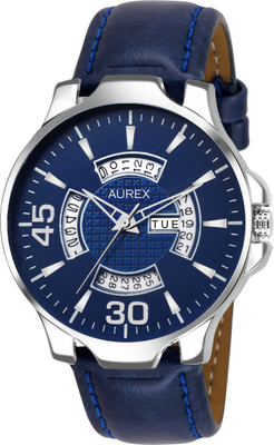 

AUREX AX-GR106-BLBL Blue Dial Day And Date Functioning Watch - For Men