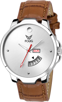 85 OFF on Fogg 1140 BR Brown Day and Date Watch For Men on