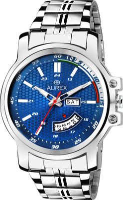 

AUREX AX-GR109-BLC Blue Dial Day And Date Functioning Watch - For Men