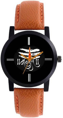 

iDIVAS SIMPLE AND CLASSIC LOOK BROWN LEATHER STRAP With 1 year Warranty Watch - For Men