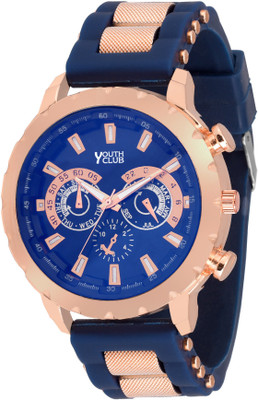 

Youth Club CSO-01BU New Royal Blue Big Dial Chronograph Pattern Watch - For Boys