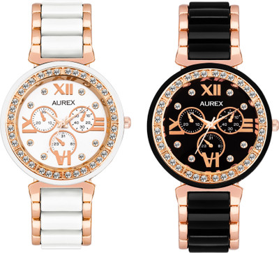 

AUREX AX-703W-703B Watch - For Women