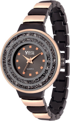 

Youth Club K-04BLTT New Moving Stone Hot Chocolate Brown Dial Set Watch - For Girls