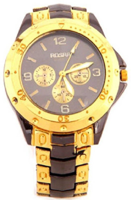 

rosra Black Gold Watch - For Men & Women