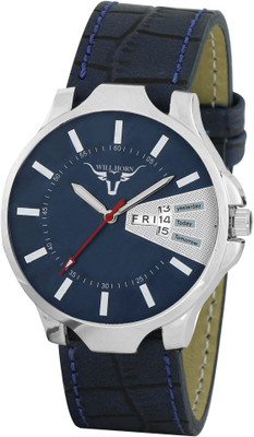 WILL HORN WH-8138 Awesome Blue Day & Date Series Watch - For Men