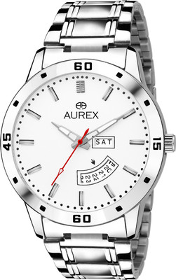 

AUREX AX-GR110-WHC White Dial Day And Date Functioning Watch - For Men
