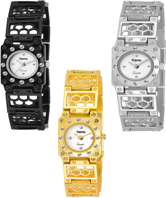 

Tierra NTCC015 Analog Tierra Trio Series Watch - For Women