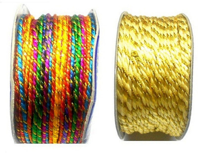 

GOELX Designer Fancy Dori Thread Rolls Bundle for Jewellery Making/Craftsworks/Diy Projects/Apparel Designing Pack2-9
