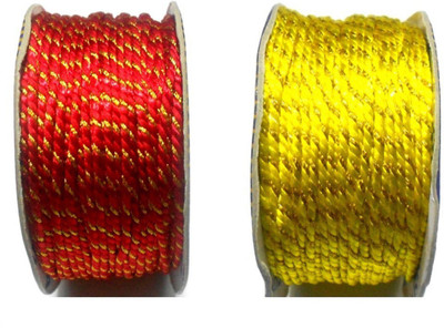 

GOELX Designer Fancy Dori Thread Rolls Bundle for Jewellery Making/Craftsworks/Diy Projects/Apparel Designing Pack2-7