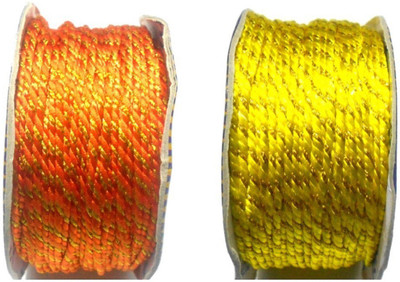 

GOELX Designer Fancy Dori Thread Rolls Bundle for Jewellery Making/Craftsworks/Diy Projects/Apparel Designing Pack2-8