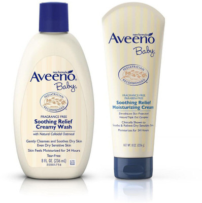 

Aveeno Soothing Relief Creamy Wash 236ml & Soothing Relief Moisture Cream 227g(NA)
