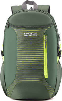 

American Tourister Pulse Sch Bag 27.5 L Backpack(Green), Olive