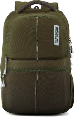 

American Tourister Helix Bag 30.5 L Laptop Backpack(Green), Olive