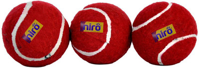 

Niro Heavy Weight Rubber Tennis Ball (Red) (Pack of 3) Cricket Leather Ball(Pack of 3, Multicolor)