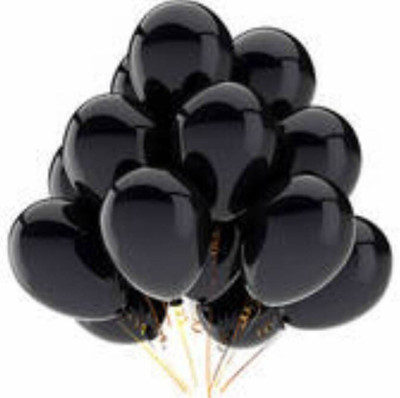 

YNS Crafts Stock Solid 082-50 Balloon(Black, Pack of 50)