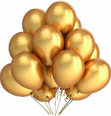 YNS Crafts Stock Solid 087-75 Balloon(Gold, Pack of 75)