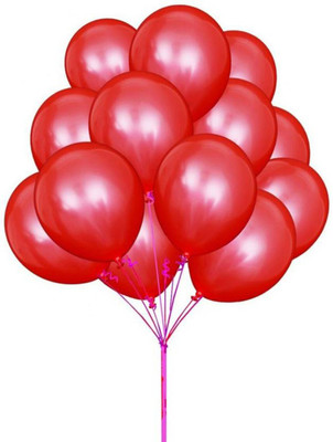 

YNS Crafts Stock Solid Crafts stock _159-25 Balloon(Red, Pack of 25)