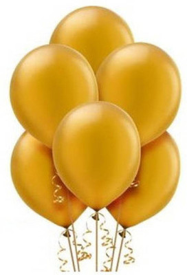 

YNS Crafts Stock Solid Crafts stock _109-50 Balloon(Gold, Pack of 50)