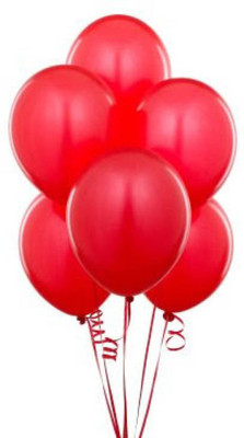 

YNS Crafts Stock Solid 104-25 Balloon(Red, Pack of 25)