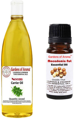

Gardens Of Aroma Neem Carrier Oil And Macadamia Nut Essential Oil(210 ml)