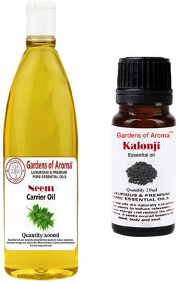 

Gardens Of Aroma Neem Carrier Oil And Kalonji Essential Oil(210 ml)