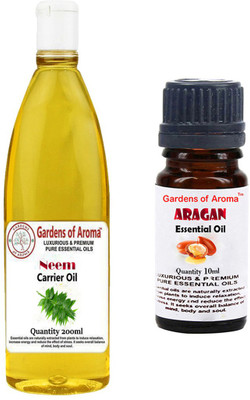 

Gardens Of Aroma Neem Carrier Oil And Argan Essential Oil(210 ml)