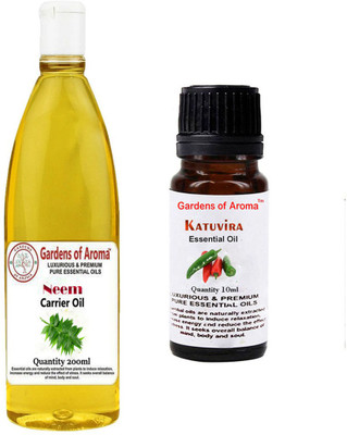 

Gardens Of Aroma Neem Carrier Oil And Katuvira Essential Oil(210 ml)
