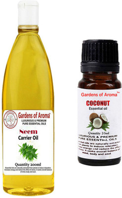 

Gardens Of Aroma Neem Carrier Oil And Coconut Essential Oil(210 ml)