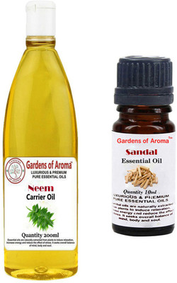 

Gardens Of Aroma Neem Carrier Oil And Sandal Essential Oil(210 ml)